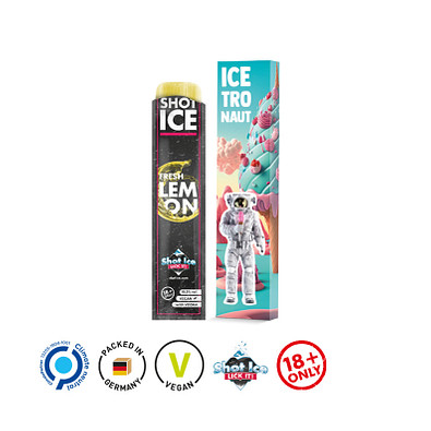 Long Box Shot Ice, Fresh Lemon, inkl. Druck