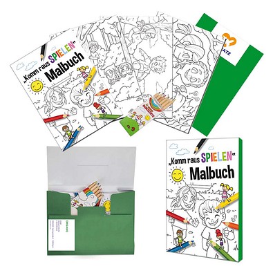 Malset A6, Standard, komm-raus-spielen, 1-seit. Druck