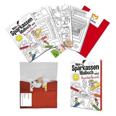 Malset A6, Standard, Sparkassen, 1-seit. Druck