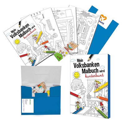 Malset A6, Standard, Volksbanken, 1-seit. Druck