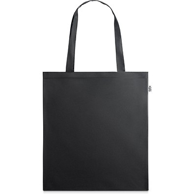 MAPUTO. Tragetasche aus 190T Polyester aus recyceltem (100% rPET), Schwarz