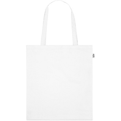 MAPUTO. Tragetasche aus 190T Polyester aus recyceltem (100% rPET), Weiß