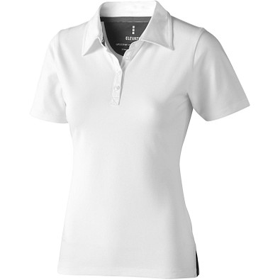 ELEVATE Damen Stretch Poloshirt Markham, weiß, S