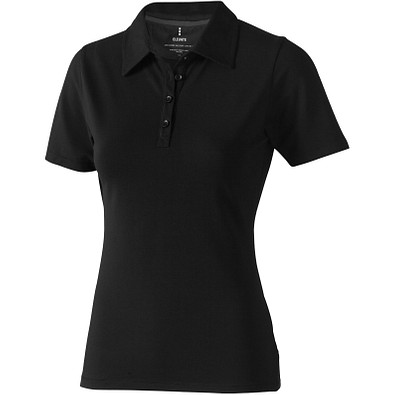 ELEVATE Damen Stretch Poloshirt Markham, schwarz, XXL ELEVATE Damen Stretch Poloshirt Markham, schwarz, XXL