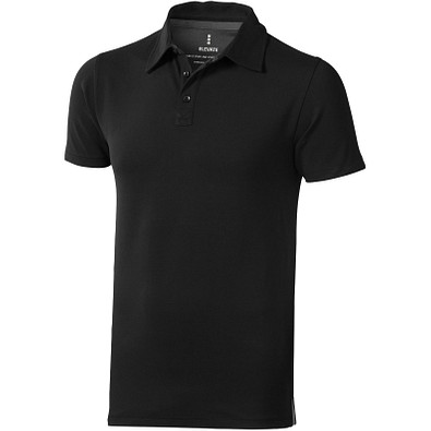 ELEVATE Herren Stretch Poloshirt Markham, schwarz, XXL