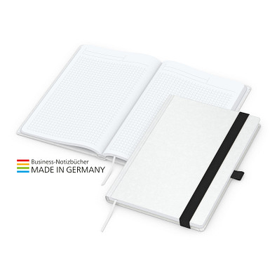 Geiger-Notes Match-Book White Bestseller Notizbuch A4 Natura, inkl. Druck, schwarz