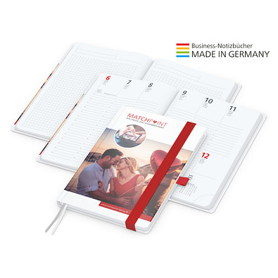 Geiger-Notes Match-Hybrid A5 Bestseller, gloss, inkl. Digitaldruck, Band rot