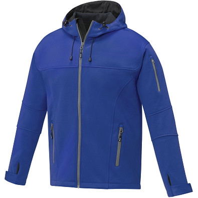 Match Softshelljacke für Herren, blau, 3XL Erfolgreiche Werbeartikel