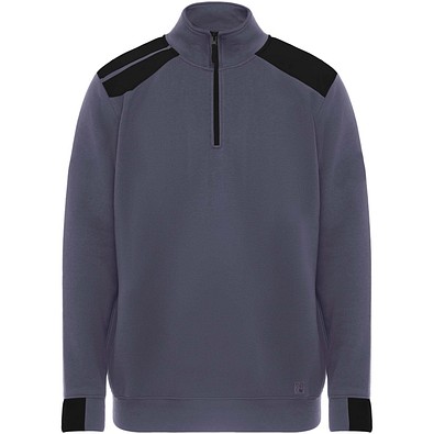 Maverick Pullover für Herren mit halbem Reißverschluss, 280 g/m2, blei, 2XL
