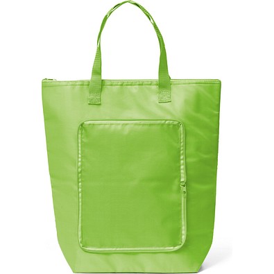 MAYFAIR. Faltbare Kühltasche aus 210D Polyester 15 L, Hellgrün
