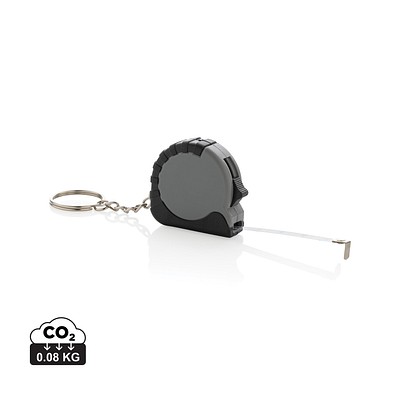 MeasureMate 1m Schlüsselband aus RCS recyceltem ABS, grau