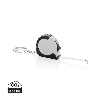 MeasureMate 1m Schlüsselband aus RCS recyceltem ABS, weiß