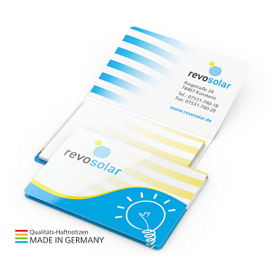 Geiger-Notes Memo-Card Haftnotiz Bestseller, inkl. Druck auf Umschlag & Haftnotizen, Softcover matt