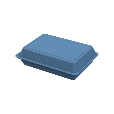 Menübox ToGo XL, ohne Trennstege, behagliches blau