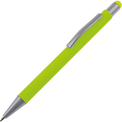 Metall Kugelschreiber mit Touch-Pen Rio,apfelgrün