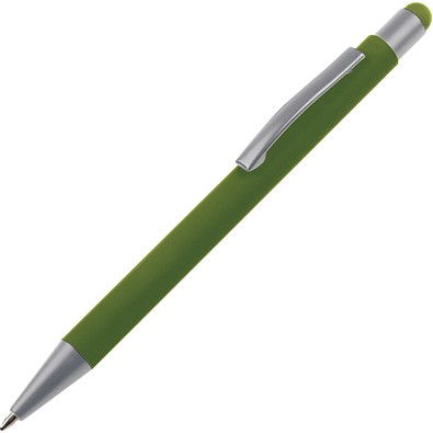 Metall Kugelschreiber mit Touch-Pen Rio,dunkelgrün