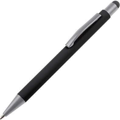 Metall Kugelschreiber mit Touch-Pen Rio,schwarz