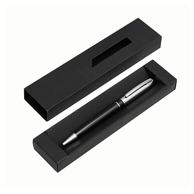 Metall-Kugelschreiber SILVER LINE,schwarz