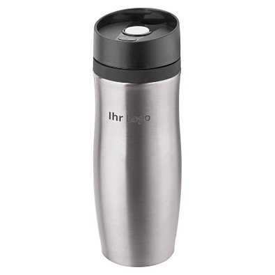 METMAXX® Vakuum-Thermobecher Antibac  400 ml, silber