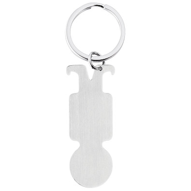 METMAXX® Einkaufswagen-Chip Schlüsselanhänger My Heinzelmann, silber METMAXX® Einkaufswagen-Chip Schlüsselanhänger My Heinzelmann, silber