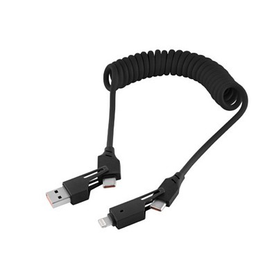 Metmaxx® Ladekabel PowerTwistPro4X, schwarz