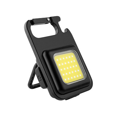 Metmaxx® LED MegaBeam Lampe MiniSquareLightReCharge, schwarz