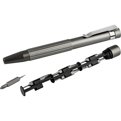 Metmaxx® Schraubendreher Stift BitPenPro, titan