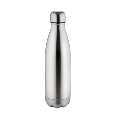 Metmaxx® Sportflasche Edelstahl PowerSteel, silber