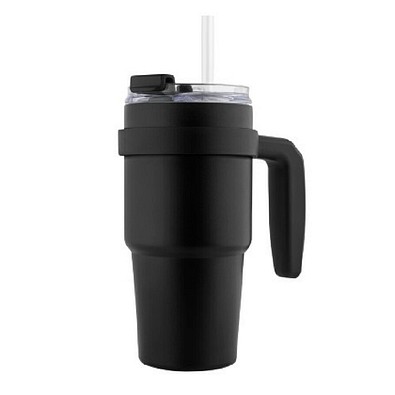 Metmaxx® Thermobecher MyFlexiCeramic, schwarz