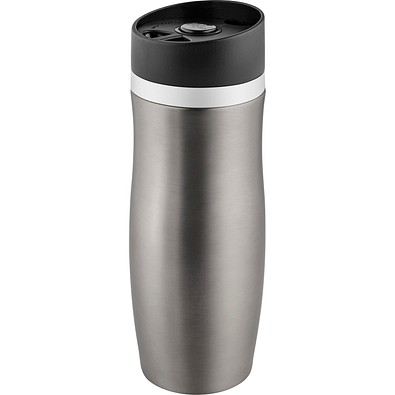 Metmaxx®Thermobecher CremaExtensaProtect“ titan/Ring weiß