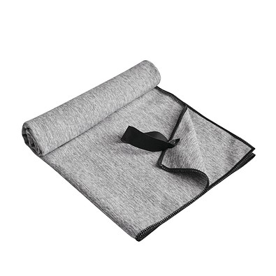 Mikrofaser Sport-Handtuch SPORTY,grau, schwarz