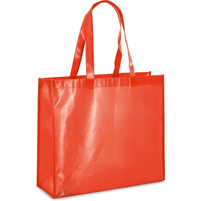 MILLENIA. Tragetasche aus laminiertem Non-Woven (110 g/m²), Rot