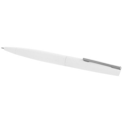 Milos Soft Touch Drehkugelschreiber, schwarze Mine, weiss Milos Soft Touch Drehkugelschreiber, schwarze Mine, weiss