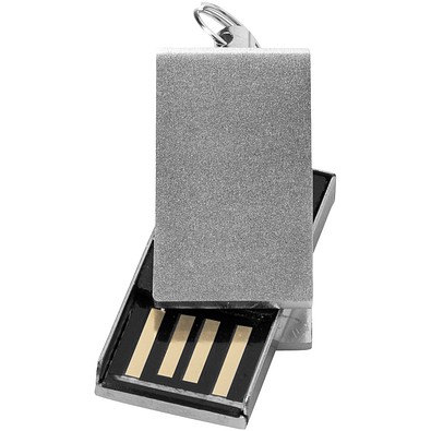 Mini Rotate USB-Stick, silber, 4GB