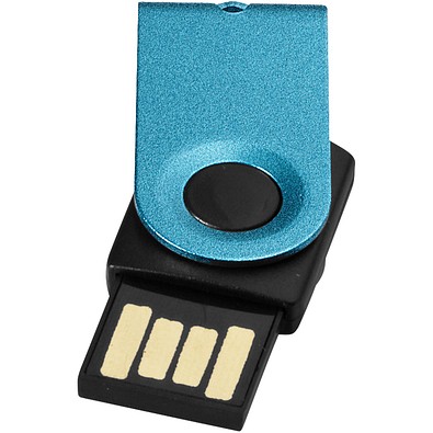 Mini USB-Stick, aquablau, 4GB