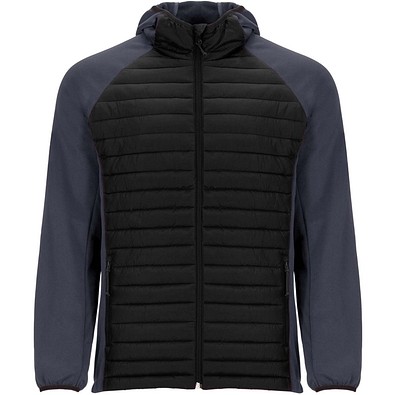 Minsk Hybrid Thermojacke Unisex, schwarz, 2XL