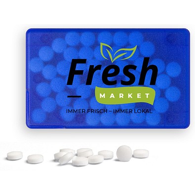 MintCard, 7 g, blau-transparent, inkl. Druck