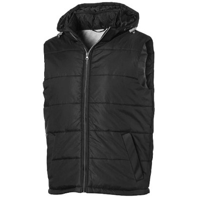 Slazenger™ Herren Weste Mixed Doubles Bodywarmer mit Kapuze, schwarz, XXL Slazenger™ Herren Weste Mixed Doubles Bodywarmer mit Kapuze, schwarz, XXL