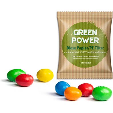 M&M's Peanuts im Werbetütchen, 10 g, Verbundfolie weiß, inkl. Druck