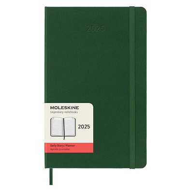 Moleskine Hardcover 12 Monate Tageskalender, myrtengrün