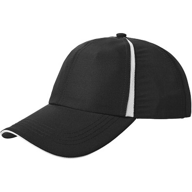 ELEVATE Unisex Kappe Momentum mit 6 Segmenten, schwarz ELEVATE Unisex Kappe Momentum mit 6 Segmenten, schwarz