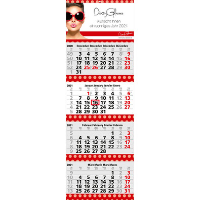 geiger notes Monatskalender Quadro 4 Post Bestseller, hellgrau geiger notes Monatskalender Quadro 4 Post Bestseller, hellgrau