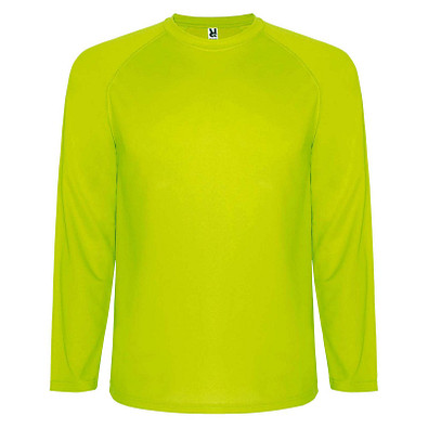 Montecarlo Langarm-Sport-Shirt für Kinder, Fluor Yellow, 4