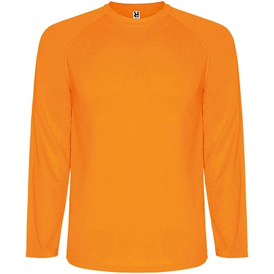 Montecarlo Langarm Sport-Shirt für Männer, Fluor Orange, 2XL