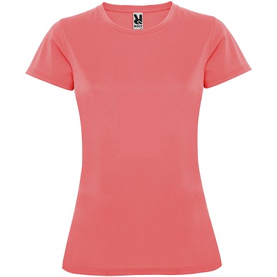 Montecarlo Sport T-Shirt für Damen, Fluor Coral, S
