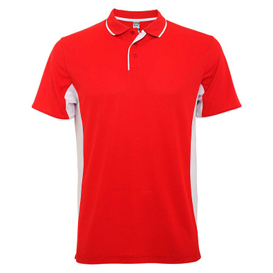 Montmelo Sport Poloshirt Unisex, rot / weiß, 2XL