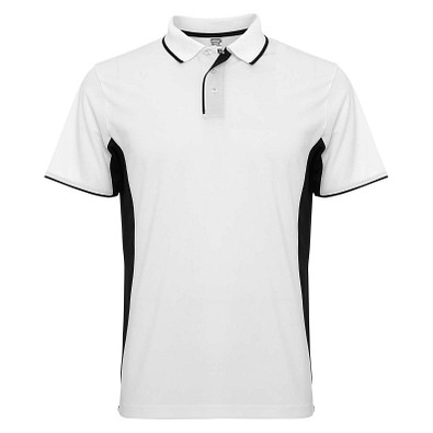 Montmelo Sport Poloshirt Unisex, weiß / schwarz, 2XL
