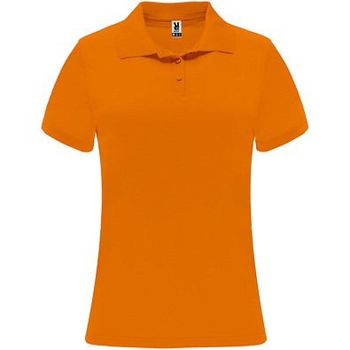 Monzha Sport Poloshirt für Damen, Fluor Orange, M