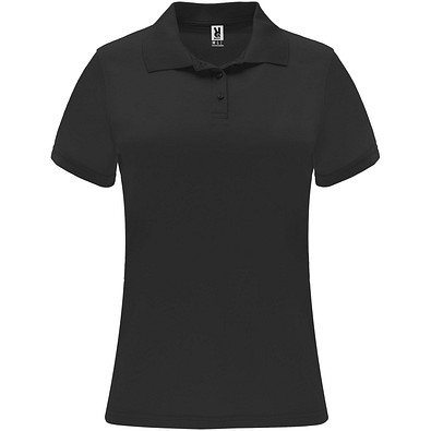 Monzha Sport Poloshirt für Damen, schwarz, L