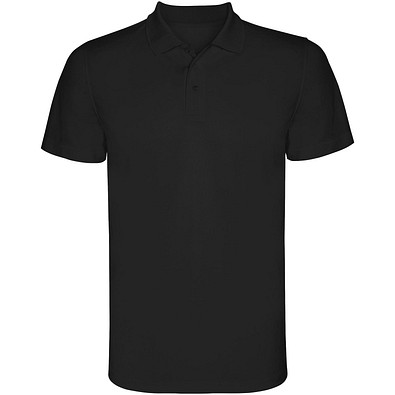 Monzha Sport Poloshirt für Kinder, schwarz, 4